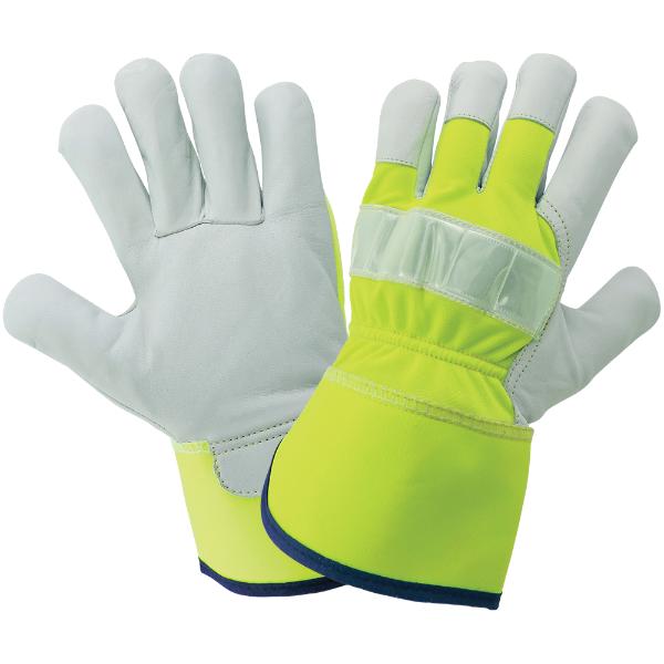 Medium (8) Beige and Gold Premium Grain Goatskin Mig/Tig Welder Gloves