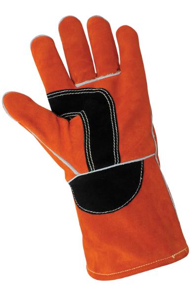 Large (9) Russet and Black Left Handed Only Premium Leather Welders Gloves