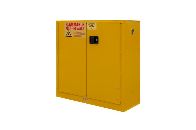 43 in. x 18 in. x 44 in. Red 30 Gallon Manual Close Flammable Storage Cabinet