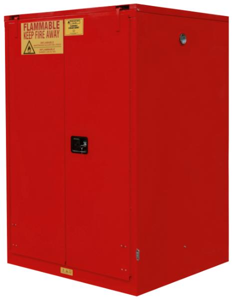 34 in. x 34 in. x 66-3/8 in. Red 60 Gallon Self-Close Flammable Storage Cabinet