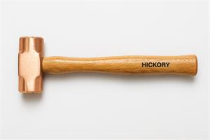 1LB-EUREKA - HAMMER 1LB COPPER W/ 12" HICKORY HANDLE