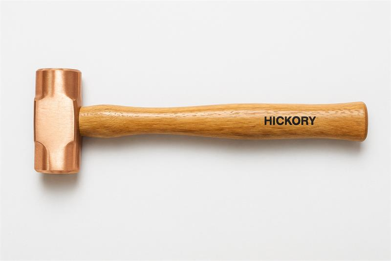 1LB-EUREKA - HAMMER 1LB COPPER W/ 12" HICKORY HANDLE
