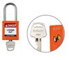 16220-1-E-ORANGE - LOCK 2" BRASS SAFETY/LOCKOUT ORANGE