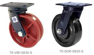 70-CIR-0625-S - CASTER 6" X 2-1/2 CAST IRON KINGPINLESS