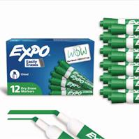 80004A - MARKER DRY ERASE GREEN CHISEL TIP EXPO