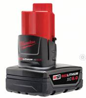 48-11-2460 - BATTERY M12 XC6.0 RED LITHIUM MILWAUKEE