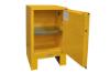 23 in. x 18 in. x 41 in. Yellow 12 Gallon 1-Door Manual Close Flammable Storage Cabinet With Legs