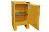 23 in. x 18 in. x 42-3/8 in. Yellow 12 Gallon 1-Door Self-Close Flammable Storage Cabinet With Legs