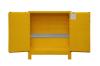 43 in. x 18 in. x 50 in. Yellow 30 Gallon 2-Door Manual Close Flammable Storage Cabinet With Legs