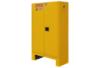 43 in. x 18 in. x 65 in. Yellow 45 Gallon 2-Door Manual Close Flammable Storage Cabinet