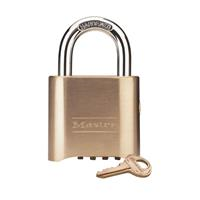 176-MASTERLOCK - PADLOCK 1" SHACKLE BRASS MASTER LOCK