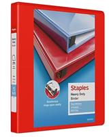 ST56295-CC - BINDER 1" 3-RING VIEW BINDER D-RING RED