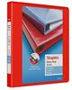 ST56295-CC - BINDER 1" 3-RING VIEW BINDER D-RING RED