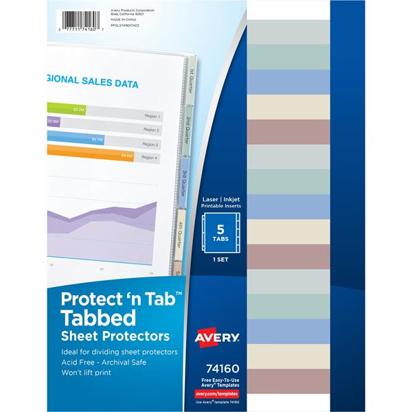 AVE74160 - SHEET PROTECTORS 8-1/2 X 11 CLEAR
