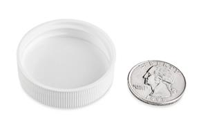 S-18061 - CAP 38/400 WHITE RIBBED POLYPROPYLENE