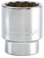 PRO J5436M - SKT 1/2 DR 36MM 12 PT