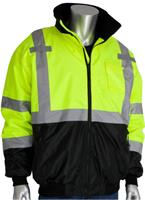 BODY-P-333-1766-S-HMA - JACKET SM LIME/BLACK CLASS3 BOMBER HMA