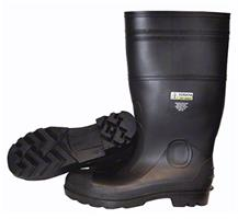 FOOT-C-PB2209 - BOOTS SZ 9 BLACK PVC STEEL TOE