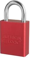 LO-AL-1105R - LOCK 1-1/2" RED SHACKLE A1105RKD