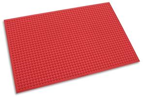 MAT-EM-EH0616-RED-YB - MAT 6' X 16' RED W/YLW BORDER HYGIENE