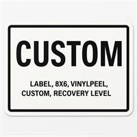 Z-L-S-0806-PO-ALAS-RL - LABEL 8X6 VINYLPEEL CUSTOM RECOVERY LVL