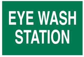 Z-S-A-PSP595-EYEWASHSTATION - SIGN GREEN/WHITE EYE WASH STATION
