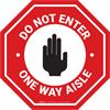 Z-S-EM-DSV-SIGN 576-CST-SDNEOW - SIGN 24" RED/BLK/WHT DNE ONE WAY AISLE